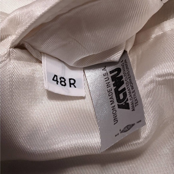 Hart Schaffner & Marx Natural Silk Men's Suit Jacket Size 48R NEW - Picture 6 of 6